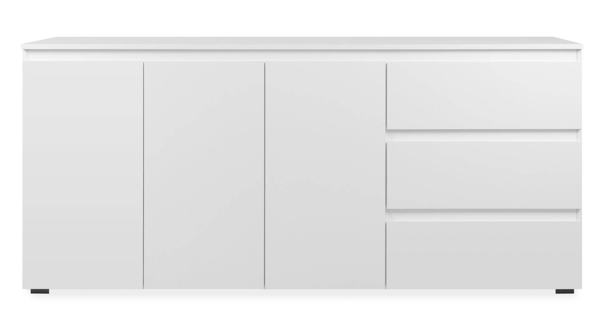 Sideboard mit 3 Schubladen - weiß matt 178 cm - IMAGE von Die Möbelfundgrube