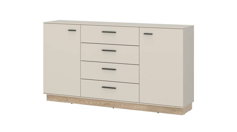 Sideboard mit 4 Schubladen beige - Eiche 155 cm - MEOLO Sideboard mit 4 Schubladen beige - Eiche 155 cm - MEOLO von Die Möbelfundgrube