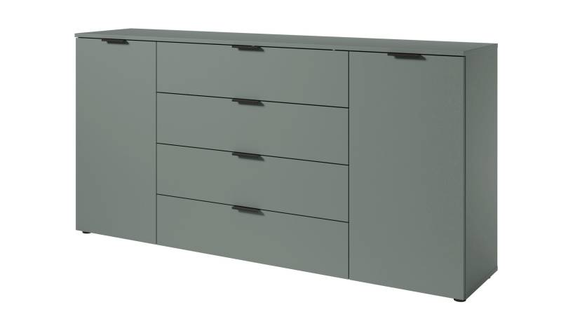 Sideboard mit 4 Schubladen grün 180 cm - LINZ von Die Möbelfundgrube