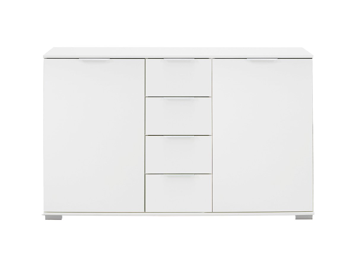 Sideboard weiß 130 cm mit 2 Türen - EASY PLUS von Die Möbelfundgrube