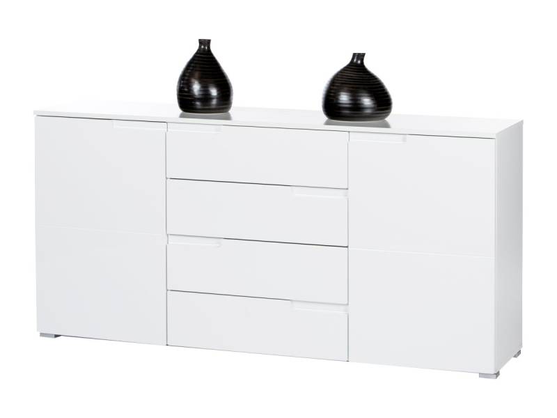 Sideboard weiß hochglanz 165 cm 2-türig - SPICE Sideboard weiß hochglanz 165 cm 2-türig - SPICE von Die Möbelfundgrube