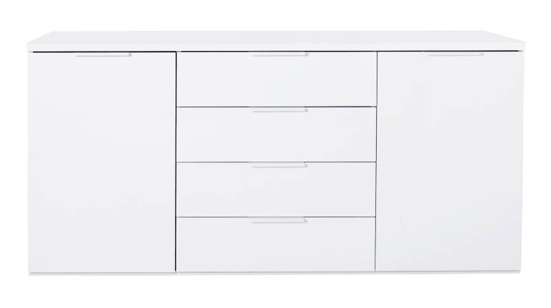 Sideboard weiß hochglanz 171 x 83 cm 4 Schubladen - MUNDI von Die Möbelfundgrube