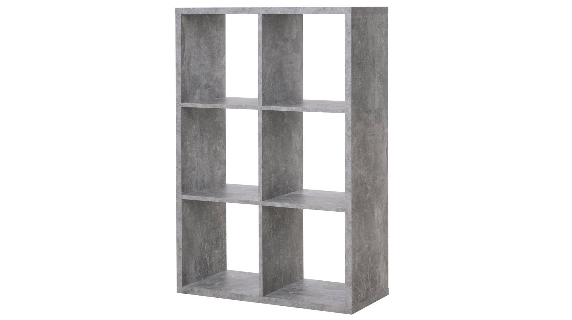 Standregal Betonoptik 73 x 107 cm - 6 Fächer - MAX Standregal Betonoptik 73 x 107 cm - 6 Fächer - MAX von Die Möbelfundgrube
