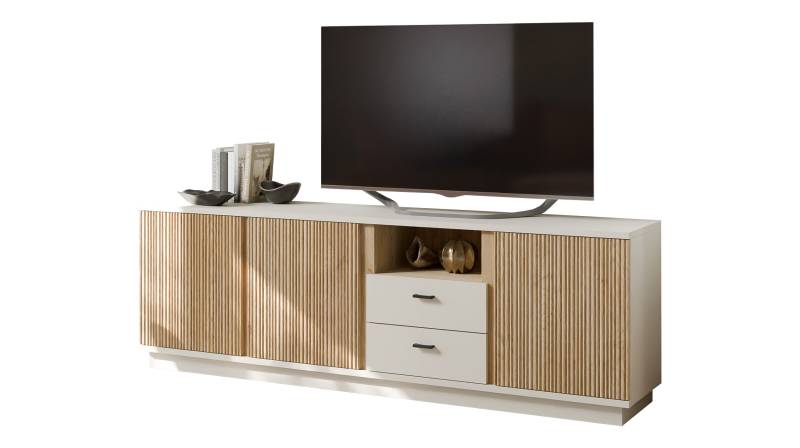 TV - Lowboard beige - Eiche - 200 cm TV-Board - MOSANO von Die Möbelfundgrube