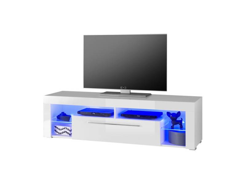 TV - Lowboard weiß hochglanz 153 cm TV - Board - GOAL von Die Möbelfundgrube