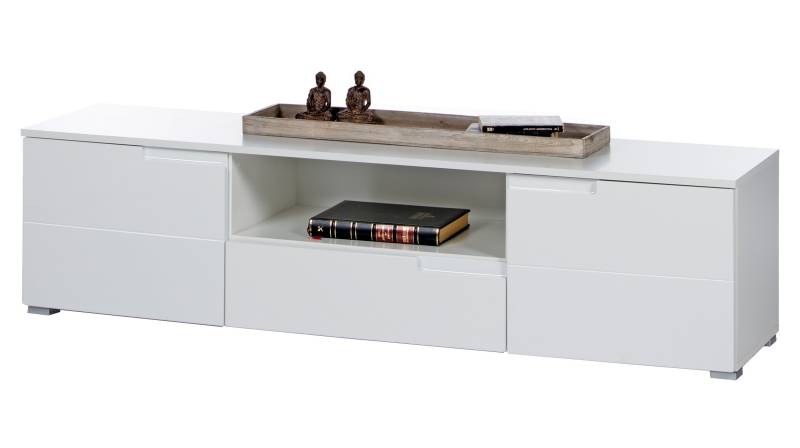 TV - Lowboard weiß hochglanz 165 cm TV - Board - SPICE von Die Möbelfundgrube