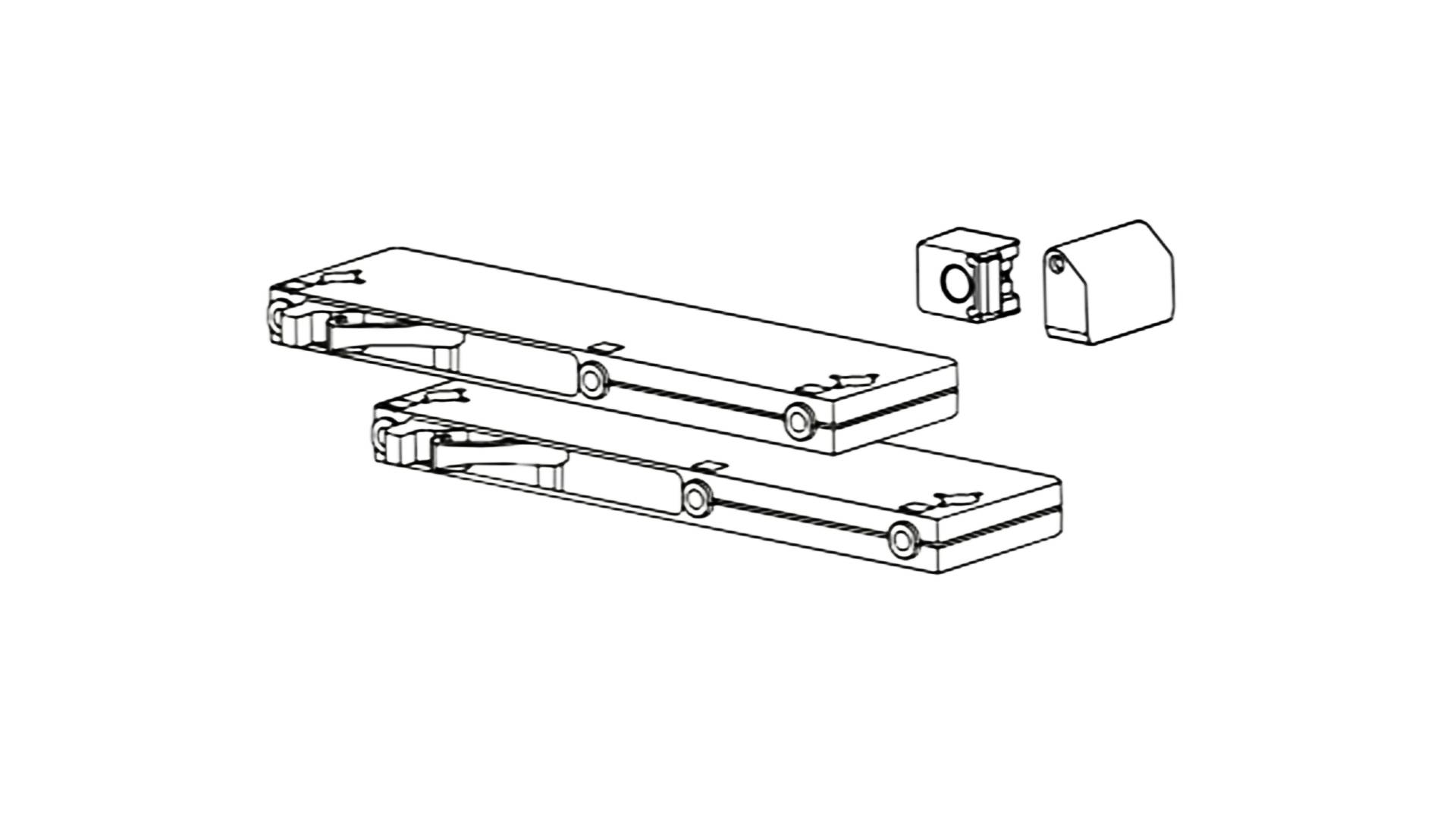 Türdämpfer mit Selbsteinzug für Schwebetürenschrank - LIVERPOOL Türdämpfer mit Selbsteinzug für Schwebetürenschrank - LIVERPOOL von Die Möbelfundgrube
