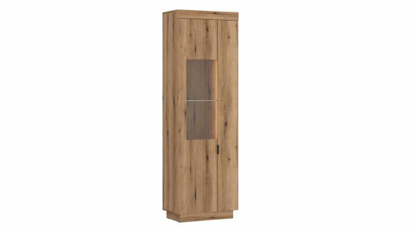 Vitrine mit Beleuchtung Coast Evoke Eiche Breite 63 cm - DELAMAR von Die Möbelfundgrube