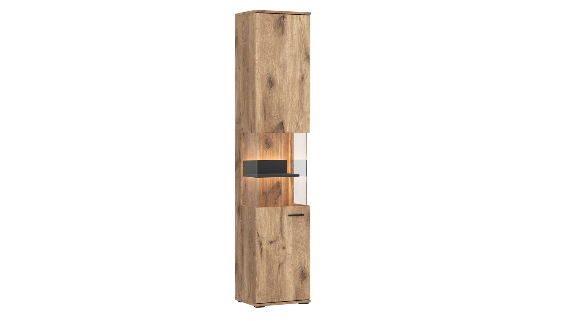 Vitrine mit Beleuchtung Viking Eiche Breite 40 cm - PARDOO Vitrine mit Beleuchtung Viking Eiche Breite 40 cm - PARDOO von Die Möbelfundgrube