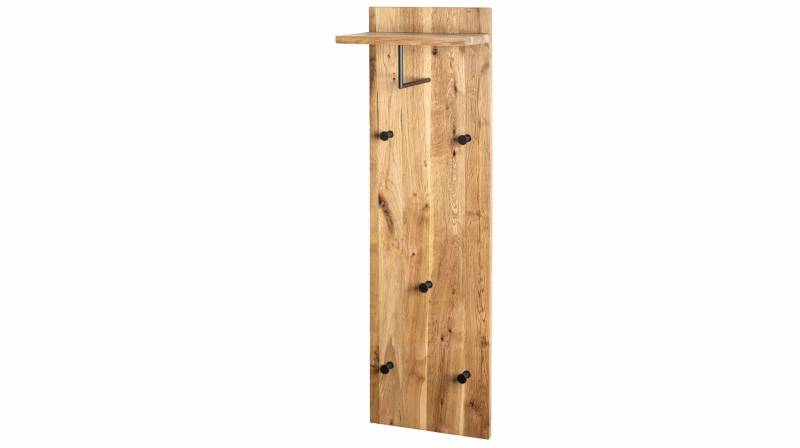 Wandgarderobe Paneel Eiche 30 x 100 cm  - PARMA von Die Möbelfundgrube