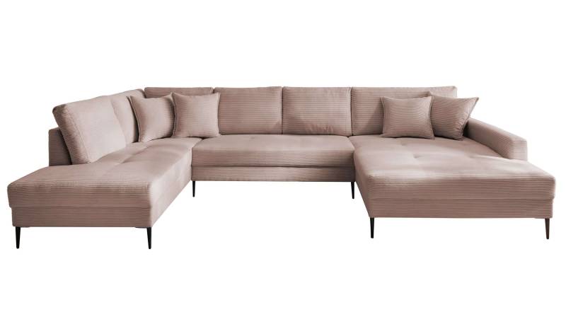 Wohnlandschaft Cord rosa - 360 cm - SUMMER von Massivart