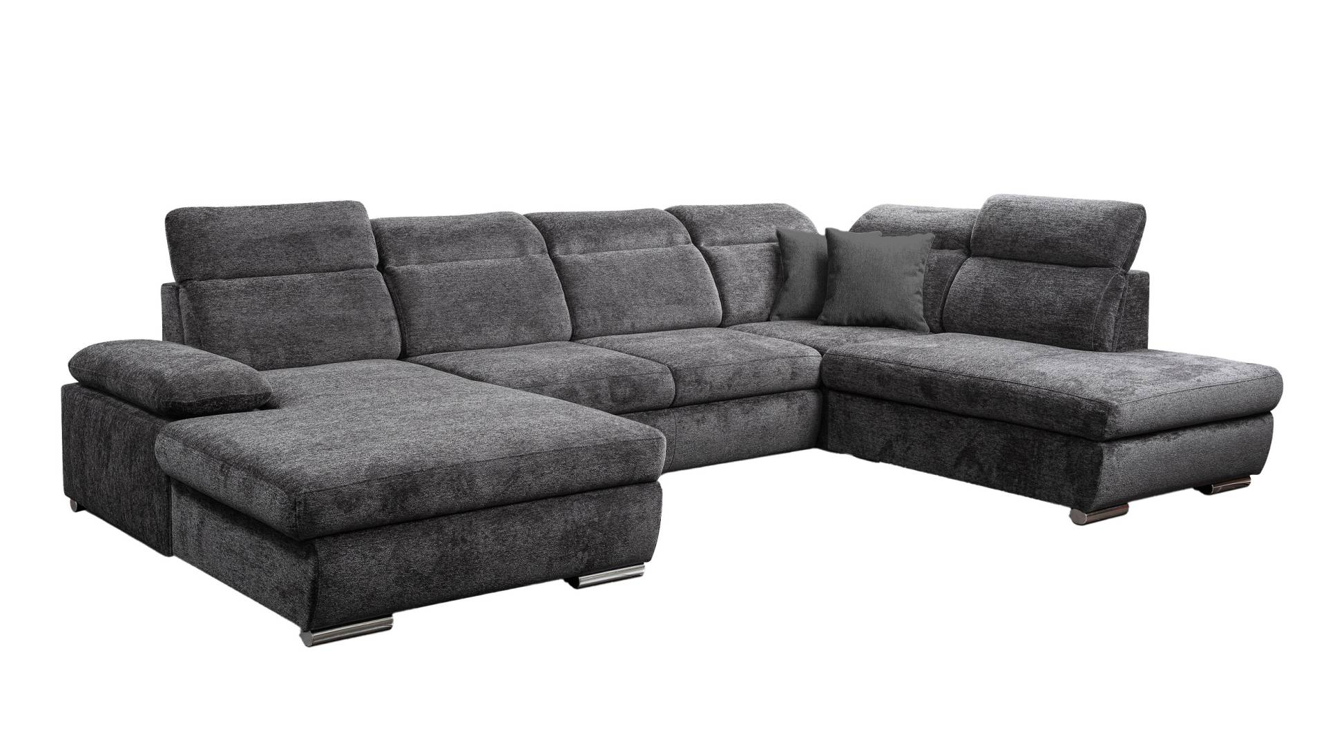 Wohnlandschaft Schlaffunktion anthrazit Bettkasten 359 cm - CORDOBA Wohnlandschaft Schlaffunktion anthrazit Bettkasten 359 cm - CORDOBA von Die Möbelfundgrube