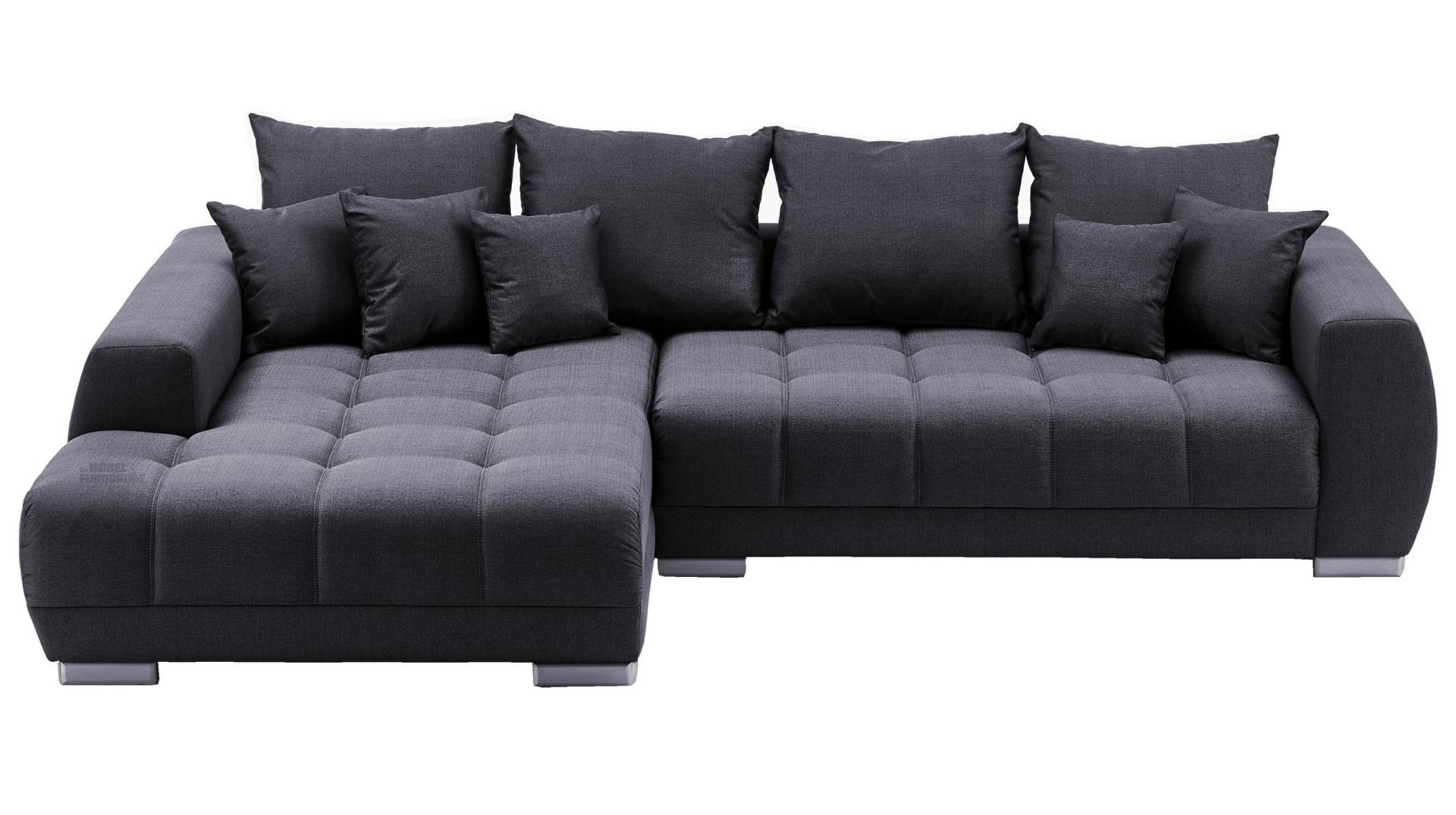 Ecksofa grau 300 x 215 cm Nosagfederung - ARTEMIS von Die Möbelfundgrube