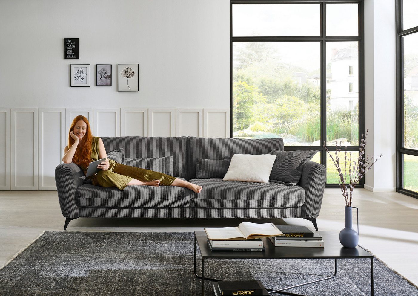 Die PlanBar Big-Sofa MP-IN23149, Kaltschaumpolsterung mit SoftSitz, Lose Rückenkissen Die PlanBar Big-Sofa MP-IN23149, Kaltschaumpolsterung mit SoftSitz, Lose Rückenkissen von Die PlanBar