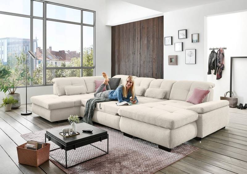 Die PlanBar Ecksofa MP-IN16012 L-Form, mit Kaltschaum-Polsterung, inkl. Sitztiefenverstellung wahlweise mit weiteren Funktionen von Die Planbar