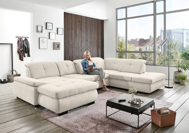 Die PlanBar Ecksofa MP-IN16012 L-Form, mit Kaltschaum-Polsterung, inkl. Sitztiefenverstellung wahlweise mit weiteren Funktionen von Die Planbar