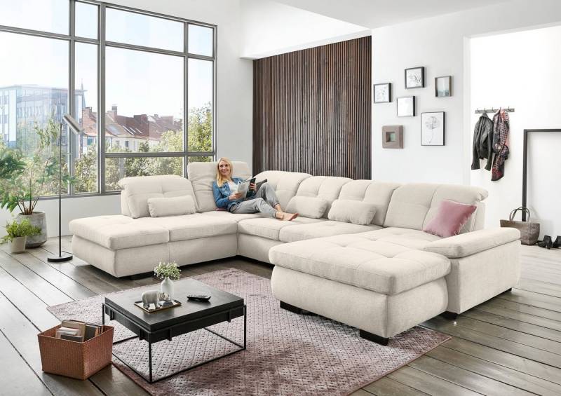 Die PlanBar Ecksofa MP-IN16012 L-Form, mit Kaltschaum-Polsterung, inkl. Sitztiefenverstellung wahlweise mit weiteren Funktionen von Die Planbar