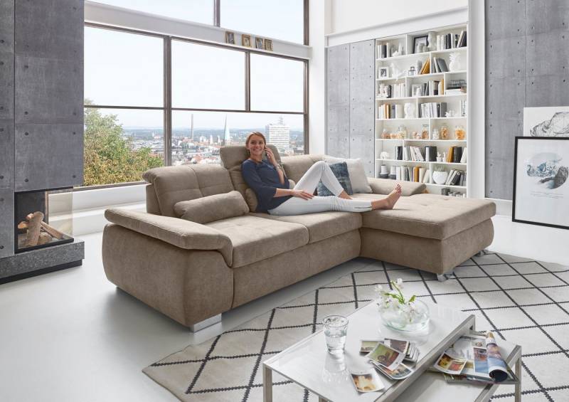 Die PlanBar Ecksofa MP-IN16037 L-Form mit Kaltschaum-Polsterung, mit Sitztiefenverstellung & Zierkissen Die PlanBar Ecksofa MP-IN16037 L-Form mit Kaltschaum-Polsterung, mit Sitztiefenverstellung & Zierkissen von Die Planbar