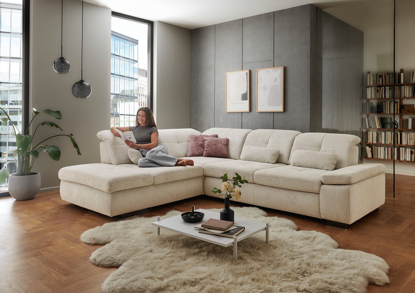 Die PlanBar Ecksofa MP-IN16012 L-Form Kaltschaum-Polsterung, inkl. Sitztiefenverstellung, optional mit Funktionen Die PlanBar Ecksofa MP-IN16012 L-Form Kaltschaum-Polsterung, inkl. Sitztiefenverstellung, optional mit Funktionen von Die Planbar