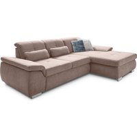 Die PlanBar Ecksofa "MP-IN16037 L-Form", (1 St.), mit Sitztiefenverstellung & Zierkissen, optional mit Bettfunktion von Die Planbar