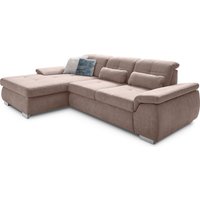 Die PlanBar Ecksofa "MP-IN16037 L-Form", (1 St.), mit Sitztiefenverstellung & Zierkissen, optional mit Bettfunktion von Die Planbar