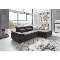 Die PlanBar Ecksofa "MP-IN16037 L-Form mit Kaltschaum-Polsterung" mit Sitztiefenverstellung & Zierkissen von Die Planbar
