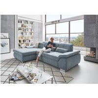 Die PlanBar Ecksofa "MP-IN16037 L-Form mit Kaltschaum-Polsterung" mit Sitztiefenverstellung & Zierkissen von Die Planbar