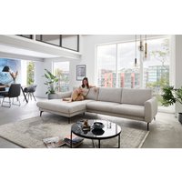 Die PlanBar Ecksofa "MP-IN23147 L-Form" Kaltschaumpolsterung, softer Sitz & verstellbare Kopfstützen von Die Planbar