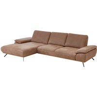 Die PlanBar Ecksofa "PN-EM18063 L-Form", wahlweise mit echt bezogenem Rücken und Sitztiefenverstellung von Die Planbar