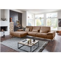 Die PlanBar Ecksofa "PN-EM18063 L-Form" wahlweise mit echt bezogenem Rücken und Sitztiefenverstellung von Die Planbar