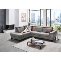 Die PlanBar Ecksofa "PN-EM23166 L-Form", optional mit Kopfteilverstellung und Stauraum von Die Planbar