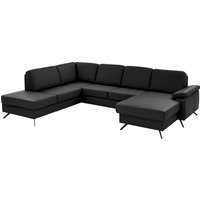 Die PlanBar Wohnlandschaft "PN-EM15047 U-Form, ohne Kopfstützen" Echtleder, wahlweise mit Bettfunktion u. Stauraum von Die Planbar