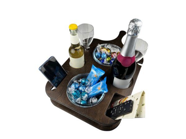 Die Schreiner Christoph Siegel Couchbar • Snackbar • Sofa-Bar • Couchbutler • Snackbox • gemütlicher Sofaabend • Männergeschenk • Geburtstagsgeschenk • Hochzeit • Größe L von Die Schreiner Christoph Siegel