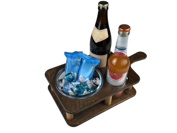 Die Schreiner Christoph Siegel Couchbar • Snackbar • Sofa-Bar • Couchbutler • Snackbox • gemütlicher Sofaabend • Männergeschenk • Geburtstagsgeschenk • Hochzeit • Größe M von Die Schreiner Christoph Siegel