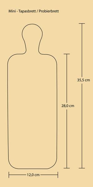 Die Schreiner Christoph Siegel Probier- oder Tapasbrett - formschön & praktisch von Die Schreiner Christoph Siegel