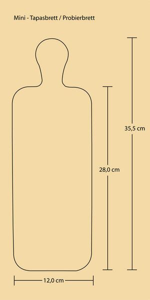 Die Schreiner Christoph Siegel Probier- oder Tapasbrett - formschön & praktisch von Die Schreiner Christoph Siegel