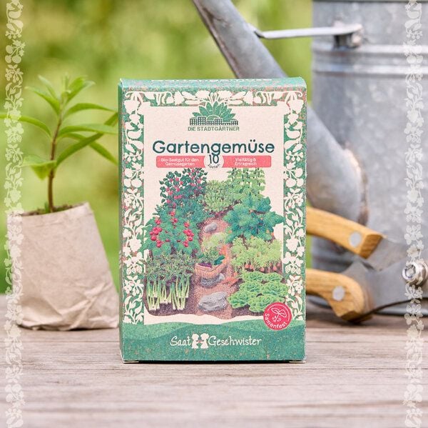 Die Stadtgärtner BIO-Saatgut-Set "Gartengemüse" I Tolles Geschenk für alle Gartenliebhaber, egal ob Frau oder Mann von Die Stadtgärtner
