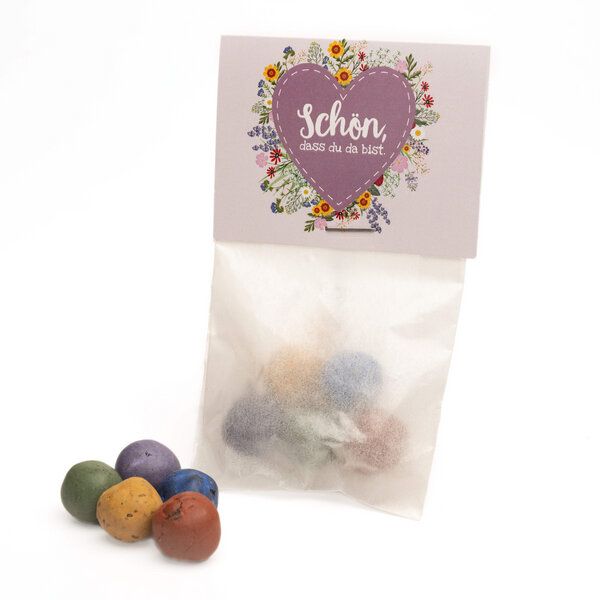 Die Stadtgärtner Hochzeit Gastgeschenk - 5x Bunte Blumenmurmeln im Tütchen (10er Set) von Die Stadtgärtner