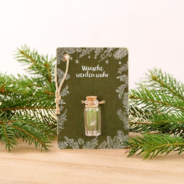 Die Stadtgärtner Kleiner Wunscherfüller - Wünsche werden wahr / Weihnachtsgeschenke / Geschenkanhänger I Kleines Weihnachtsgeschenk I Mitbringsel Weihnachten von Die Stadtgärtner