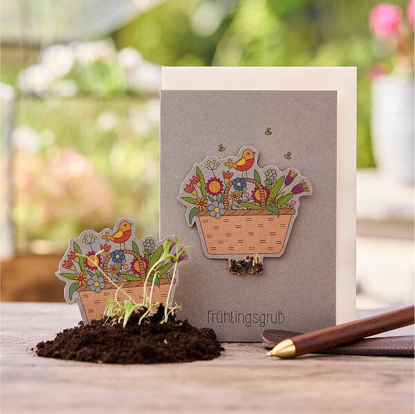 Die Stadtgärtner Osterkarte "Frühlingsgruß" I Karte zu Ostern oder Frühling I Ostergrußkarte mit Saatgut I Grußkarte "Frohe Ostern" Die Stadtgärtner Osterkarte "Frühlingsgruß" I Karte zu Ostern oder Frühling I Ostergrußkarte mit Saatgut I Grußkarte "Frohe Ostern" von Die Stadtgärtner