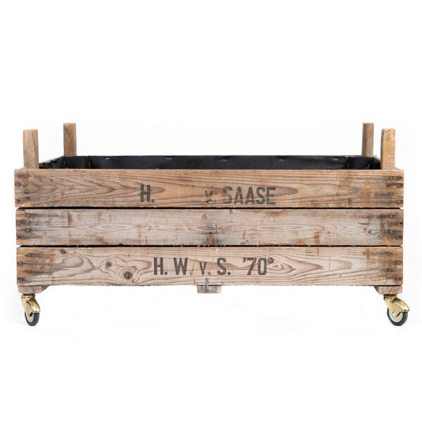 Die Stadtgärtner Rollendes Upcycling-Hochbeet aus Zwiebelsieben (75 x 51 x 37,5 cm) von Die Stadtgärtner