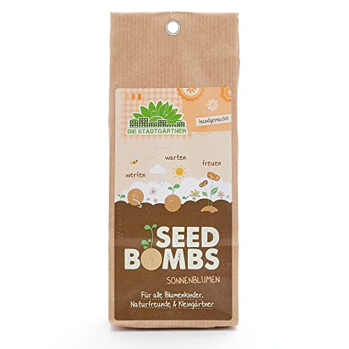 Die Stadtgärtner – Seedbombs „Sonnenblumen“ I 5 handgemachte Samenbomben mit 5 verschiedenen Sorten Sonnenblumen-Saatgut I 100% natürliche Rohstoffe & min. 2 Jahre haltbar Die Stadtgärtner – Seedbombs „Sonnenblumen“ I 5 handgemachte Samenbomben mit 5 verschiedenen Sorten Sonnenblumen-Saatgut I 100% natürliche Rohstoffe & min. 2 Jahre haltbar von Die Stadtgärtner