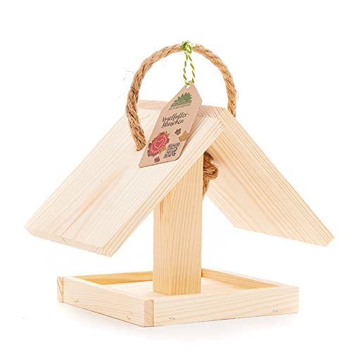 Die Stadtgärtner Vogelfutterhäuschen I Ideal zum Füttern von Vögeln I Tolle Geschenkidee für Naturliebhaber*innen und Kinder I Liebevoll verpackt in Handarbeit in Deutschland von Die Stadtgärtner