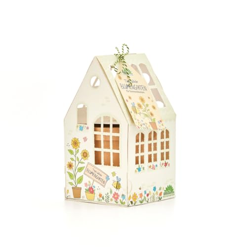 Gewächshaus Timos Wilder Blumengarten von "Die Stadtgärtner" | Anzuchtset mit Bio-Sonneblumensaatgut für kleine Gärtner | Tolle Geschenkidee für Kinder von Die Stadtgärtner