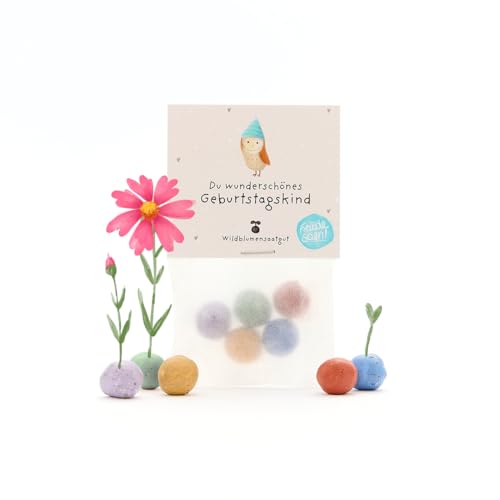 Nachhaltiges Geburtstagsgeschenk: 5 bunte Blumenmurmeln im Tütchen | Farbenfrohe Seedbombs mit Wildblumensaatgut | Geschenkidee und tolle Überraschung zum Geburtstag | 100% ökologisch Nachhaltiges Geburtstagsgeschenk: 5 bunte Blumenmurmeln im Tütchen | Farbenfrohe Seedbombs mit Wildblumensaatgut | Geschenkidee und tolle Überraschung zum Geburtstag | 100% ökologisch von Die Stadtgärtner