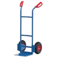 fetra® Stapelkarre, Tragkraft 200 kg, Schaufel BxT 320 x 250 mm, einfach, Luft-Bereifung von fetra®