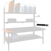 Tastatur- und Mausablage, schwenk- und neigbar, inkl. Alu-Träger, für DAHMEN Packtische von DAHMEN