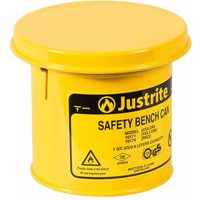Justrite® Tränkbehälter mit Klappdeckel, gelb, 1 Liter von Justrite®
