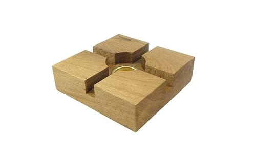 Die Wohnraum-Kiste Stövchen Eiche Holz Teekanne Rustikal Holzstövchen von Die Wohnraum-Kiste