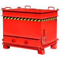 Bauer® Baustoffcontainer BC 1000 (Steinklammer-Entriegelung), lackiert, Feuerrot von Bauer®